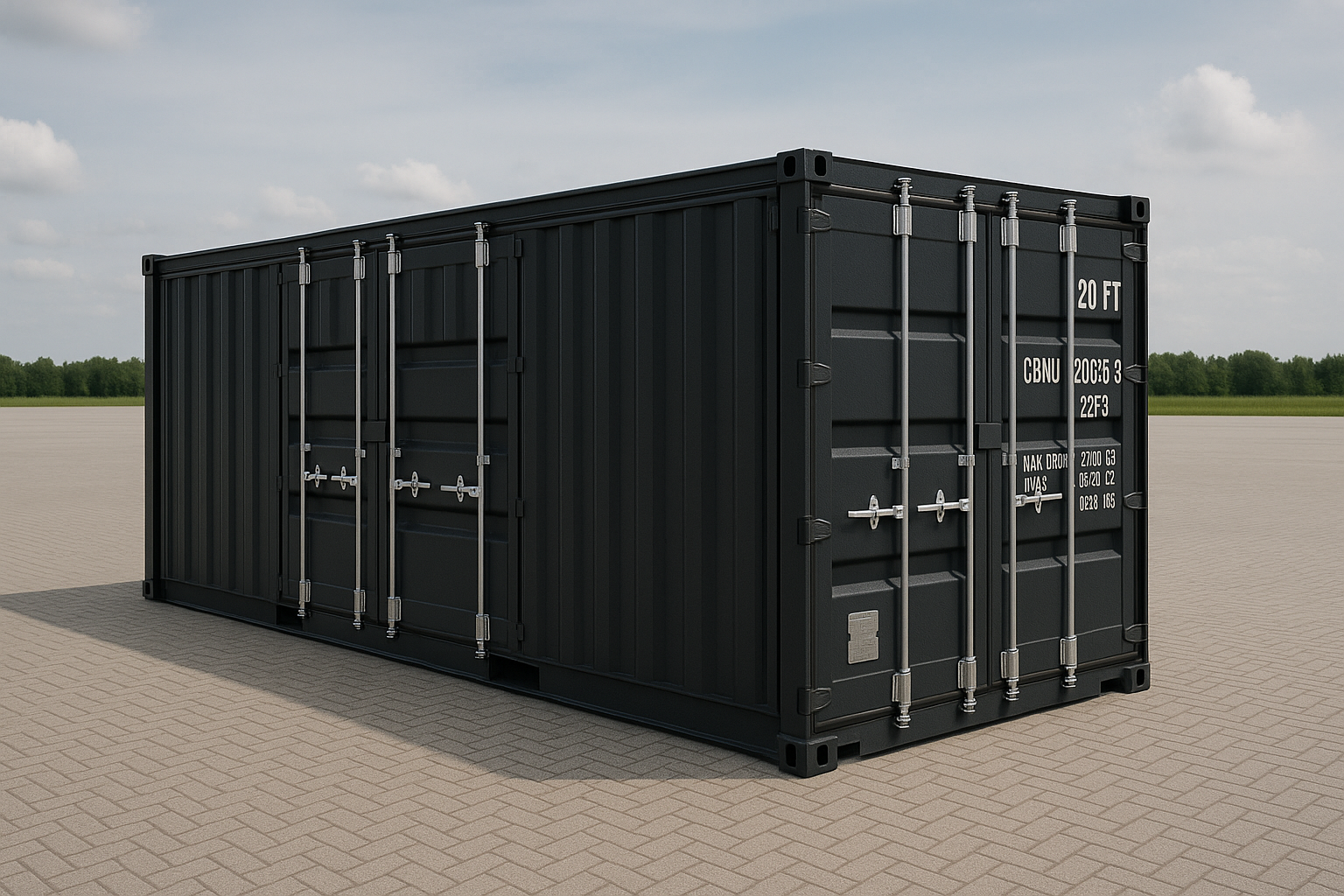 Conteneur avec portes latérales 20 Pieds